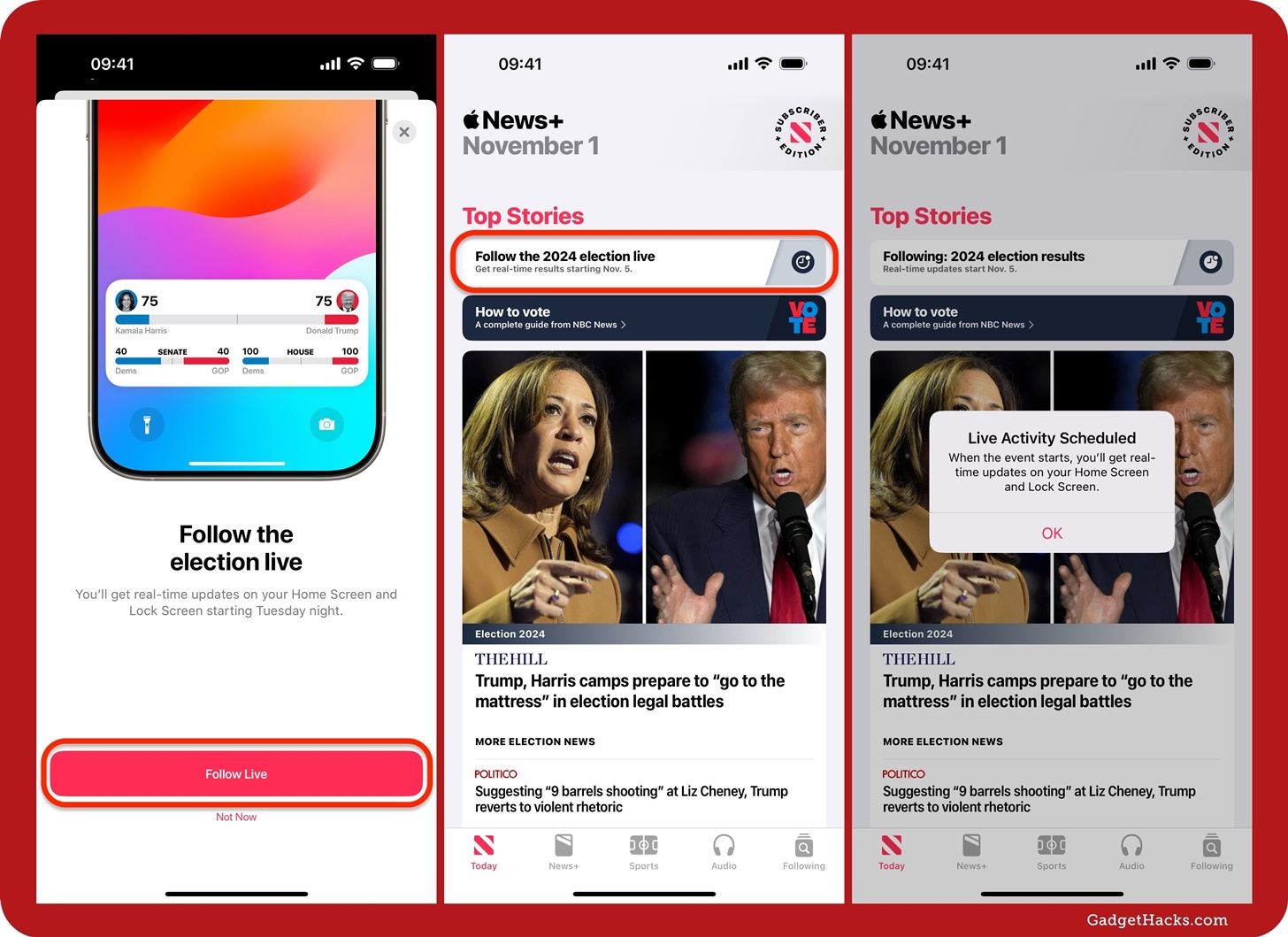 Apple News to Offer RealTime Election Results on iPhone Lock Screen